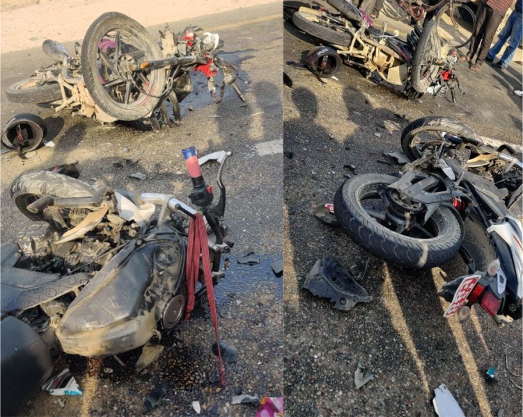 निजगढमा बाईक एकआपसमा ठोक्किँदा २ जनाको मृत्यु 